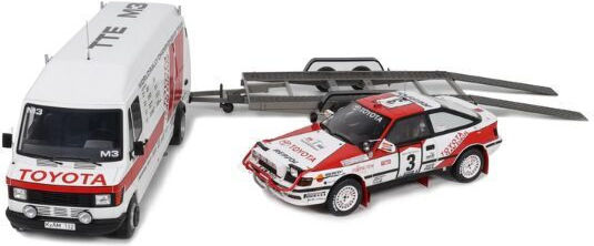 Set Machete Rally Pack Mercedes-Benz T1 & Toyota Alb Rac Safari 1990 1:18 Otto Models Ot480