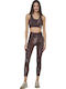 Women's Cropped Leggings Brown