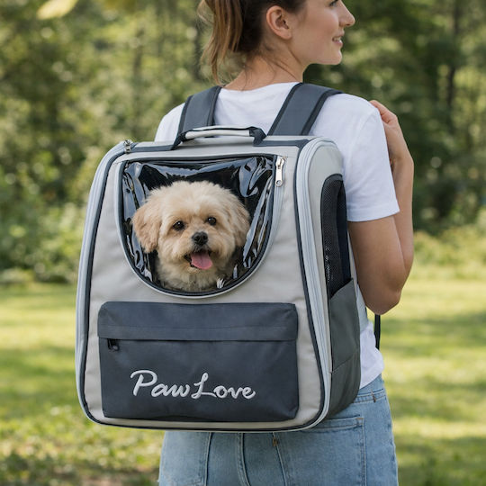 Pet Backpack for Carrying Dog / Cat Gray L39xW39xH26cm
