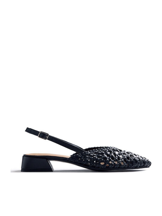 Damen Ballerinas Slingback in Schwarz Farbe