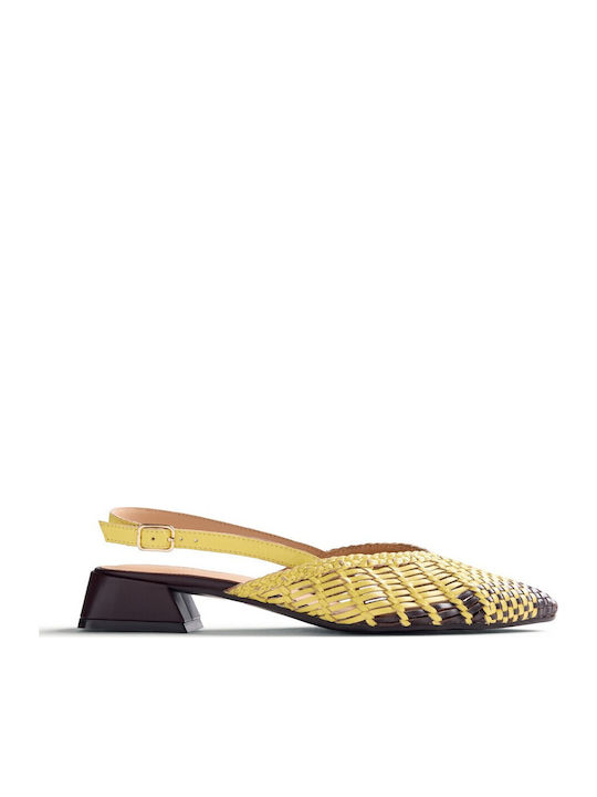 Women's Ballerina Shoes Slingback In Blonde Colour