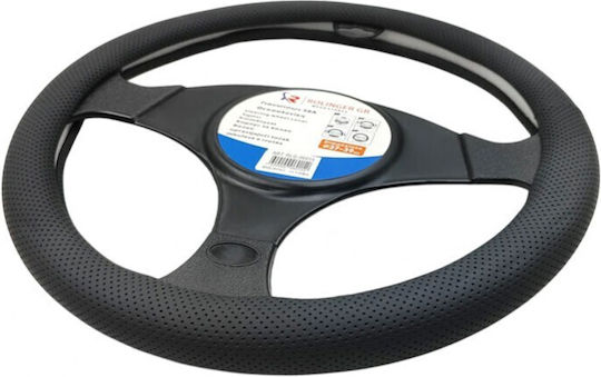 Car Steering Wheel Cover with Diameter 37-39cm Synthetic Black