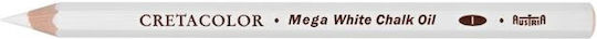 Молив Mega Маслен Креда Бял Soft 175мм Myth 5,5мм Кутия 12 Броя Cretacolor