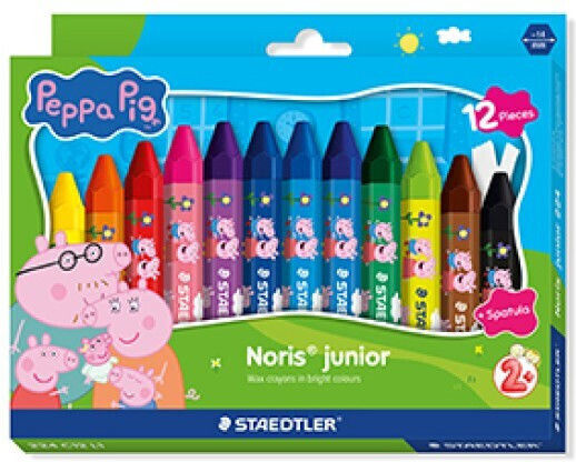Staedtler – Peppa Pig Wax Crayons – 12 Pcs Assorted 224 C12 L1