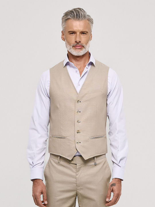 Sogo Vestă Bărbătească Bej