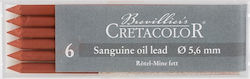 Механични Графитни Върхове Sanguine Oil 5,6мм Medium 120мм Кутия 6 Бройки Cretacolor