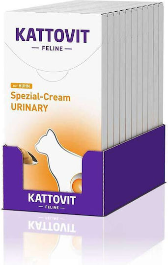Kattovit Urinary Snack Special Cream Cat Treat Cream Cats Urinary Chicken 6 X 15gr X 11pcs