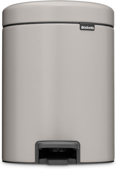 Brabantia Newicon Πλαστικό Καλαθάκι Μπάνιου 5lt Γκρι