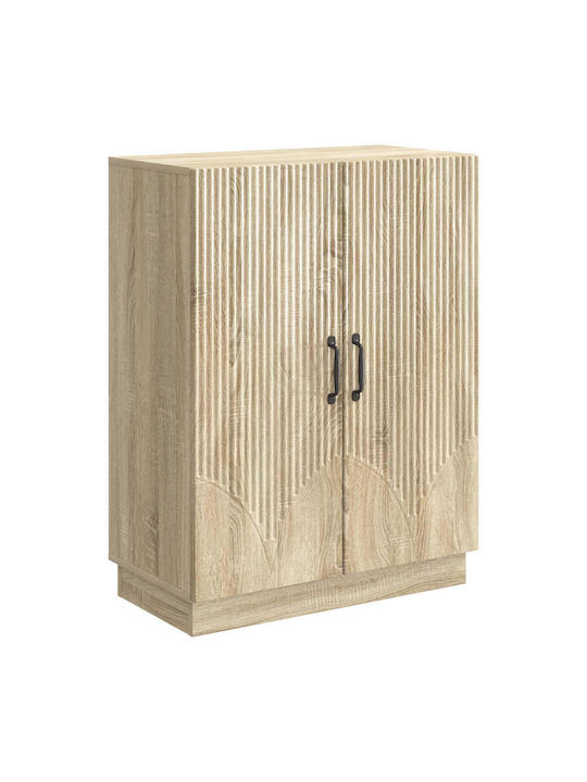 Bufet Din Lemn cu Sertare Bej 66x34.5x87cm