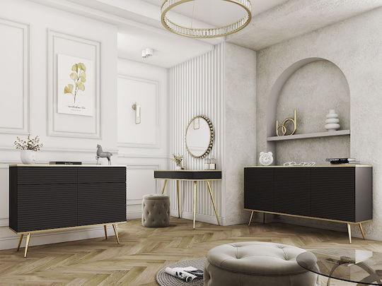 Μπουφές Oro Ξύλινος με Συρτάρια 107x39x85cm