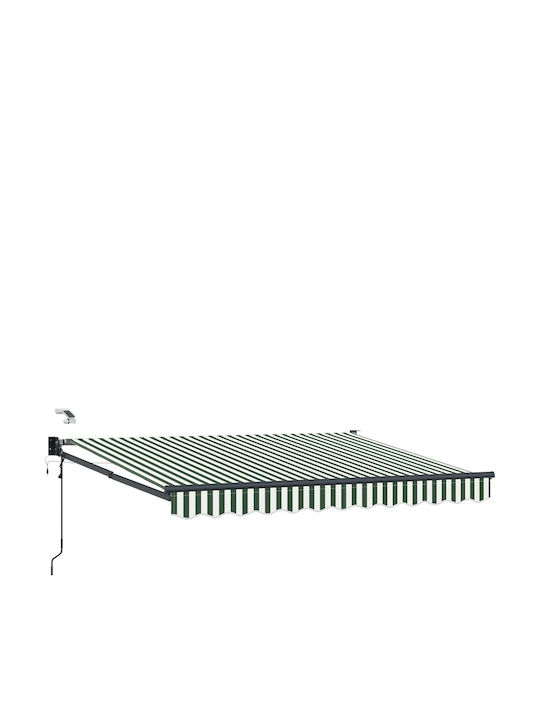 vidaXL Pavillon Terrasse mit LEDs Grüne 3,5x2,5m