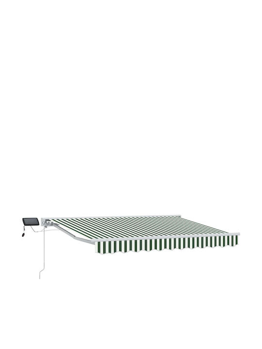 vidaXL Terrasse Markise mit LEDs Grüne 3x2.5m