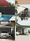 vidaXL Markise Terrasse Grau 3x3m