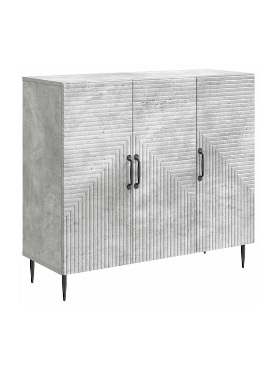 Bufet Din Lemn Gri 89x34.5x80cm