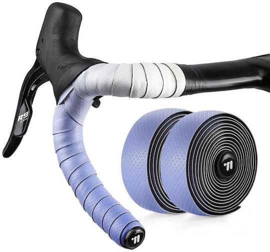 West Biking 1 Pair Bicycle Handlebar Tapes Road Ultra Light PU Tape Cycling Bar Non Slip Grip Does Not Slip On Sweat Purple Tape