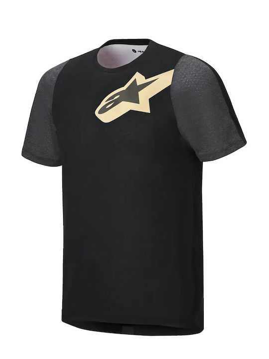 Alpinestars Мъжка Къс Ръкав Блуза Планинско Колоездене Черна
