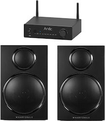 Arylic B50 Bluetooth Πομπός Δέκτης Ηχεία Wharfedale Dx-3 Walnut Hi-fi Bundle