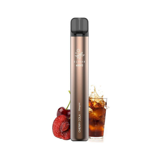 Elf Bar 600v2 Ηλεκτρονικό Τσιγάρο μιας Χρήσης Cherry Cola 2ml 20mg