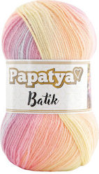 Kamgarn Papatya Batik Knitting Yarn Col554-14 Pastel Yellow-Pink Multicolor Acrylic 100g 360m Kamgarn Papatya Batik Knitting Yarn Col554-14 Pastel Yellow-Pink Multicolor Acrylic 100g 360m