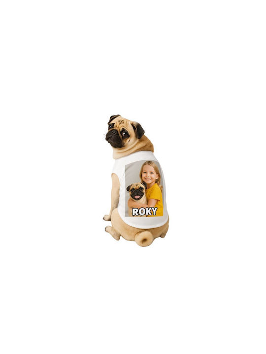 Woof Up Dog Shirt White XS