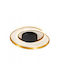 Lampa Deckenleuchte Montieren Gold Mit Integrierter LED Und Fernbedienung