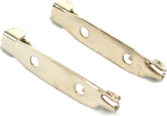 Sicherheitsnadel Klebe Löcher Silber 20mm 18 Stück 32-02