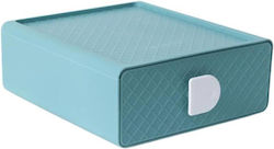 Plastic Desktop Drawer 20x7.5x20cm Green