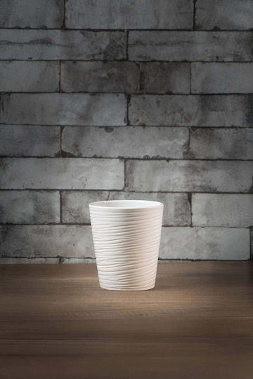 White Ceramic Decorative Plant Pot 13/14cm
