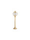 Lido Outdoor Small Post Floor Lamp IP23 For E27 Socket Bronze