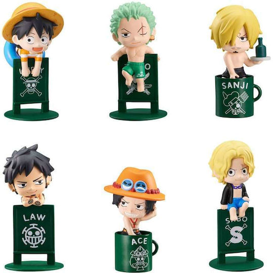 One Piece Ochatomo Series Φιγούρα Pirates Vacance 4cm Σετ 8 Τεμαχίων