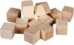Wooden Cubes 15mm 49pcs Groovy