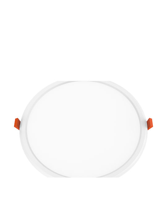 Aca Round LED Panel 22W with Warm White Light 3000K 22.5cm