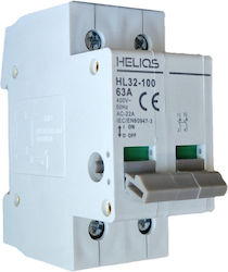 Helios Ac Isolator 63a 2p