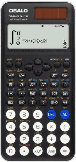 Osalo Os-991es Plus Ii Scientific Calculator 417 Functions Solar Power Large Screen Desktop Black Calculator