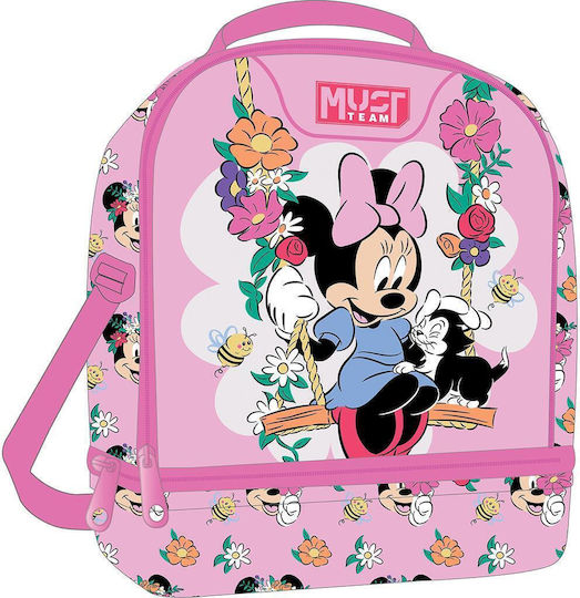Must Team Minnie Schulische Isolierte Lunch-Tasche 7lt Mehrfarbige Minnie 22x16x28cm