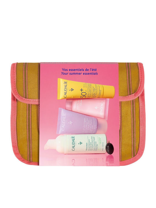 Caudalie Summer Essentials Pouch x Maria de la Orden Туристически Комплект за Хидратация Почистване на Тялото и Блясък Caudalie Summer Essentials Pouch x Maria de la Orden Туристически Комплект за Хидратация Почистване на Тялото и Блясък
