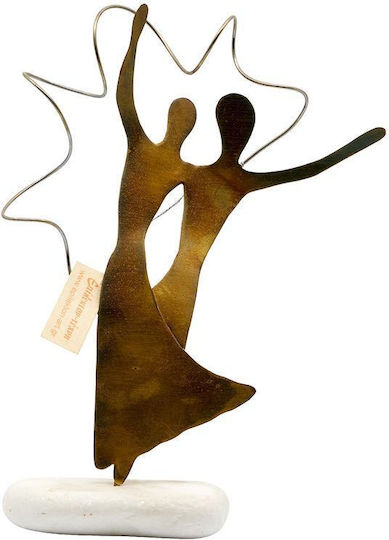 Epilekton Art 01-659 Handgemachtes Tischdekoration Bronzefiguren Tanz 15x20