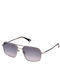 Police Unisex Sunglasses with Blue Metallic Frame and Blue Gradient Lens