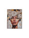 Canvas Painting Plastic Frame Fylliana Fl7499 Brown Beige Gold 60x80cm