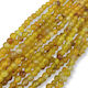 Perle Naturlicher Achat Gelbe 6mm