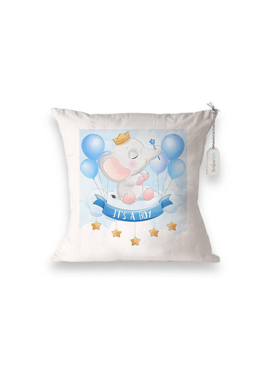 Elephant It's A Boy Decorative Pillows