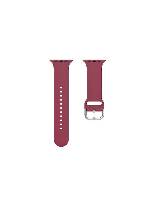 Silicone Strap Burgundy Apple Watch 7 42 44 45mm