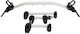 Additional Kit 4th Bicycle On Peruzzo Zephyr 713/3 Rack Tow Hitch Mount