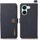 Khazneh Wallet Δερμάτινο Μπλε (Poco X8 Pro)