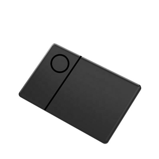 Смарт Карта За Портфейл Smart Tracker Card Android Google Find My Device Черна
