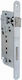 AGB Einbauschloss Mesoportas Nickel Oval 50x90x22x238mm