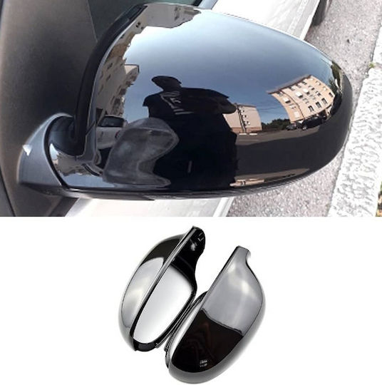 Carro 234923 Mirror Caps VW Golf V 5 03-08 Jetta 05-10 Eos 06-08 Sharan 04-10 Passat 3bg 01-10 Skoda Superb B5 02-08 Glossy Black 2 Pieces