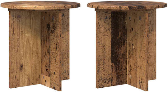 Vidaxl Βάση Φυτών 2 Pcs Παλαιωμένο Ξύλο 40 X 40 X 40 Cm