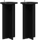 Vidaxl Βάση Φυτών 2 Pcs Μαύρο 29,5 X 29,5 X 60 ...
