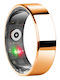 Kyklō Smart Ring 16.5mm Αδιάβροχο με Παλμογράφο Χρυσό